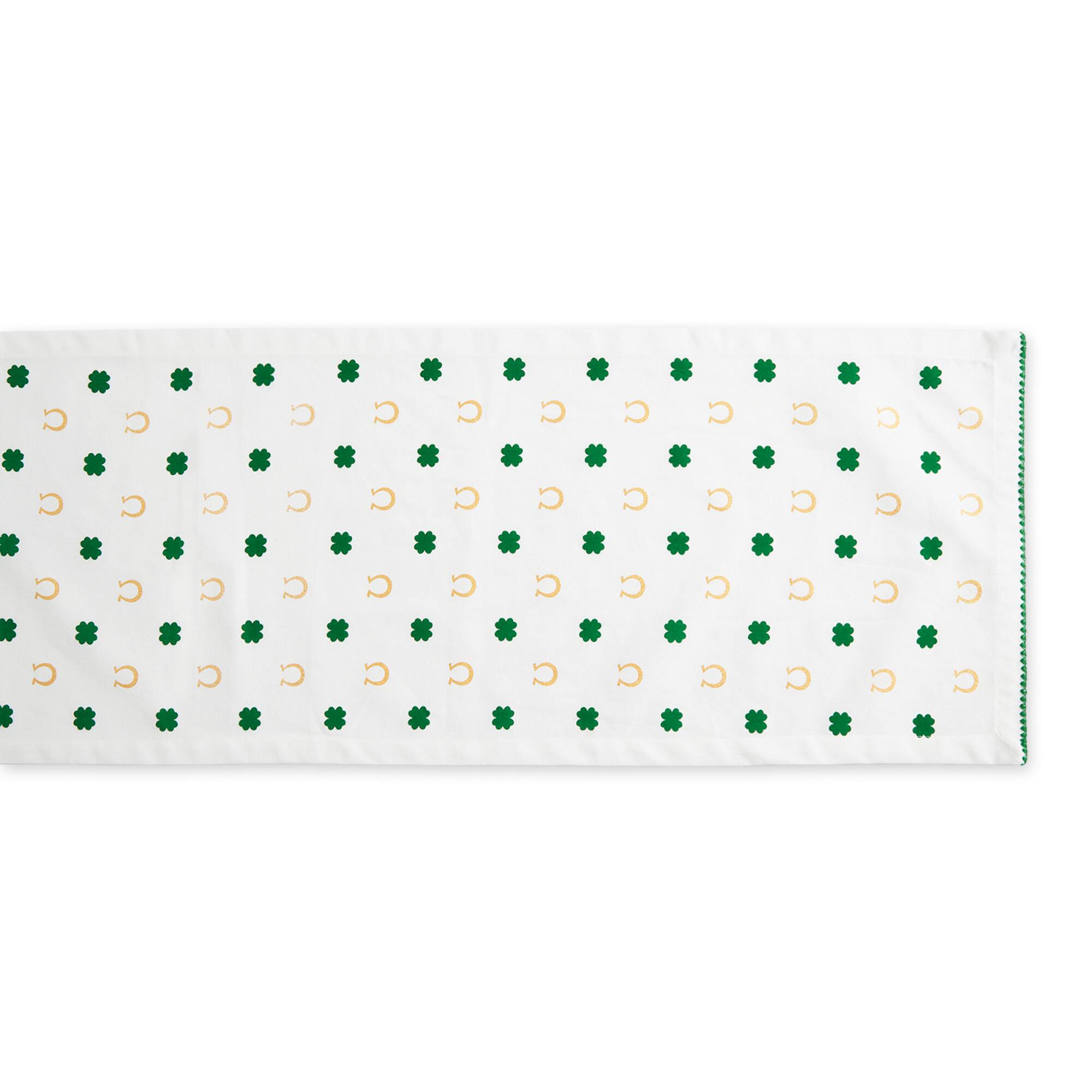 DII® 72" Clover Horseshoe Printed Table Runner